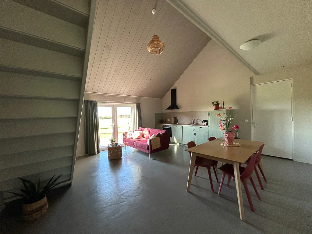 Leefgedeelte Vakantieappartement Lentebloesem - Buitenplaats Ureterp Leefgedeelte Vakantieappartement Lentebloesem - Buitenplaats Ureterp
