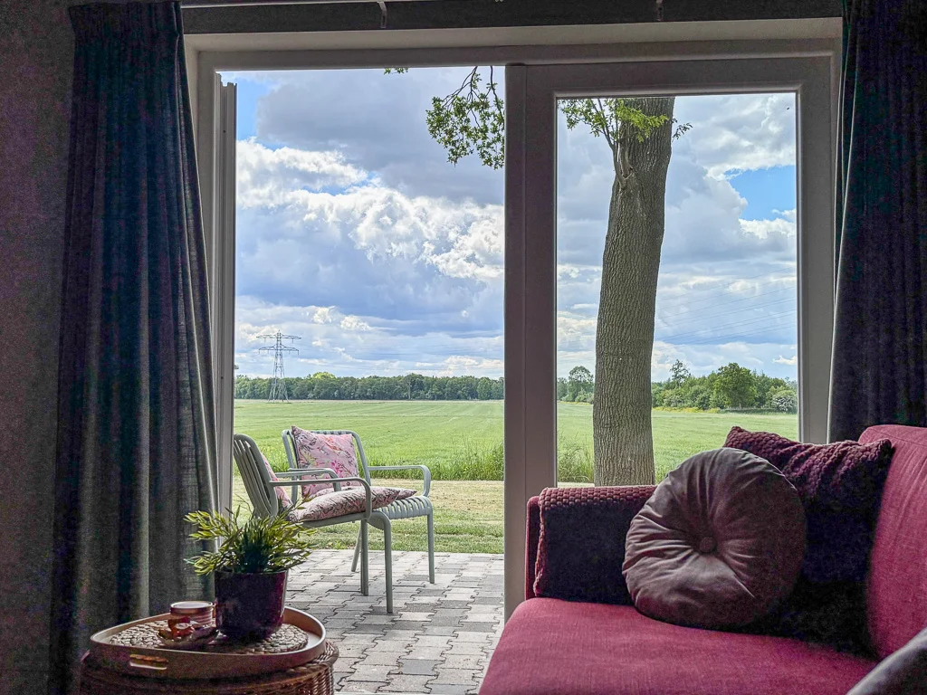Uitzicht Vakantiewoning Lentebloesem - Buitenplaats Ureterp