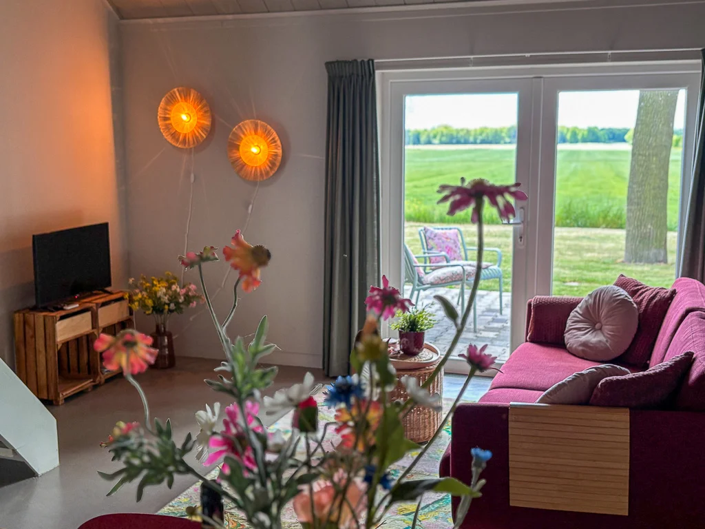 Uitzicht Vakantiewoning Lentebloesem - Buitenplaats Ureterp