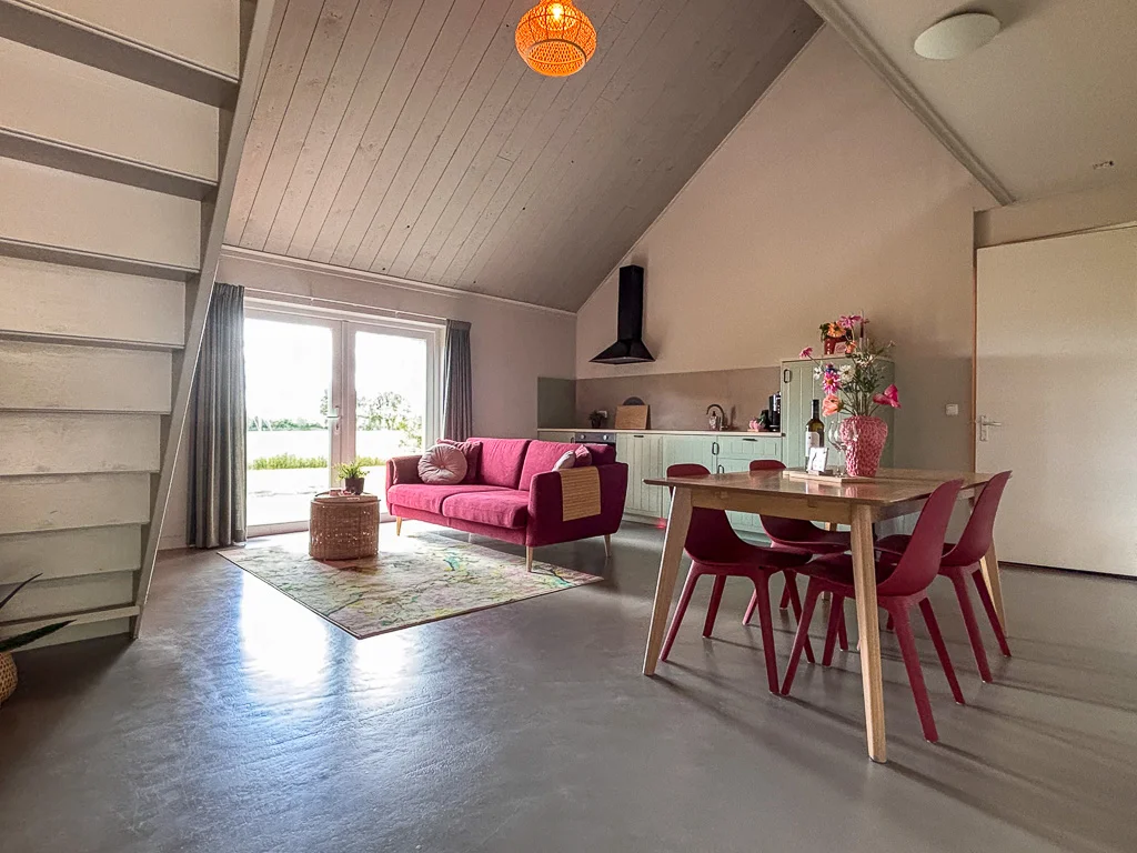 Woongedeelte Vakantie appartement Lentebloesem - Buitenplaats Ureterp
