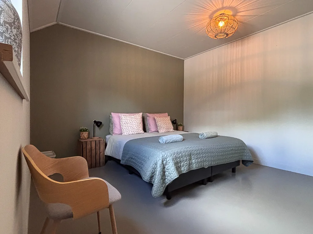 Slaapkamer appartement Herfstoogst - Buitenplaats Ureterp