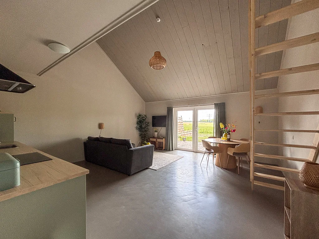 Woonkamer appartement Herfstoogst - Buitenplaats Ureterp